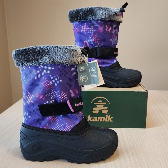 Kamik waterproof winter boots girl's size 3 - Picture 3 of 6